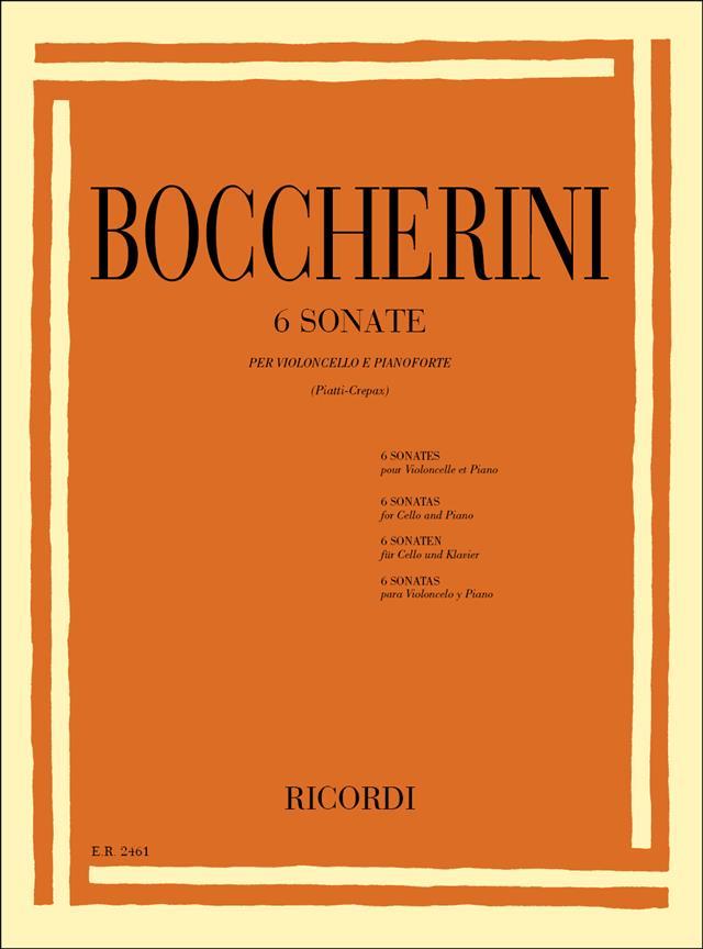 6 Sonate pro violoncello a klavír